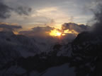 coucher de soleil de Bertol
