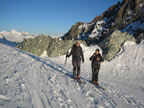 d&eacute;part de la cabane Bertol