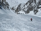 Travers&eacute;e de la br&egrave;che Puiseux : glacier du mont mallet