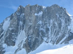 Travers&eacute;e de la br&egrave;che Puiseux : face nord des grandes Jorasses