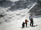 La mont�e au refuge Ad�le Planchard pendant le raid � skis du Tour de la Meije