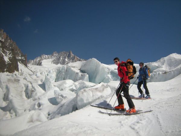 Ski de randonnée avec un guide à Chamonix-Mont-Blanc