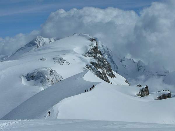 Guide raid ski initiation Wildstrubel