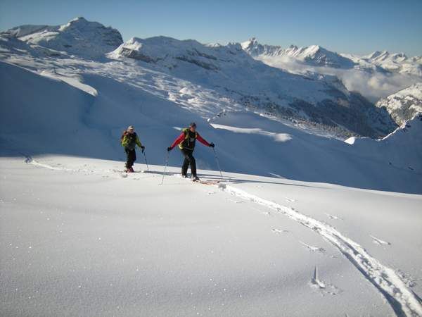 Guide ski rando Grand Massif Flaine en groupe