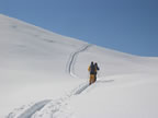 Ski de randonnée au col de la Cicle