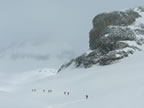 Raid à ski Gemmi - Wildstrubel : descente du Wildstrubel sur Engstligenalp par l'Ammertengletscher