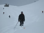 Raid à ski Gemmi - Wildstrubel : descente du Wildstrubel sur Engstligenalp par l'Ammertengletscher