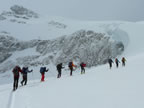 Raid à ski Gemmi - Wildstrubel : descente du Wildstrubel sur Engstligenalp par l'Ammertengletscher