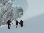 Raid à ski Gemmi - Wildstrubel : descente du Wildstrubel sur Engstligenalp par l'Ammertengletscher