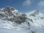 Raid à ski Gemmi - Wildstrubel : descente du Wildstrubel sur Engstligenalp par l'Ammertengletscher
