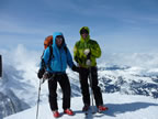 Raid à ski Gemmi - Wildstrubel : descente du Wildstrubel sur Engstligenalp par l'Ammertengletscher