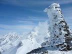 Raid à ski Gemmi - Wildstrubel : descente du Wildstrubel sur Engstligenalp par l'Ammertengletscher