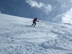 Raid à ski Gemmi - Wildstrubel : descente du Wildstrubel sur Engstligenalp par l'Ammertengletscher