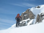 Raid à ski Gemmi - Wildstrubel : descente du Wildstrubel sur Engstligenalp par l'Ammertengletscher